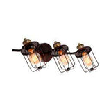 LAMPARA DE PARED NEGRO OSCURO VANITY DE BANO 40W T45 3 LUCES