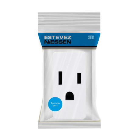 CONTACTO ESTEVEZ STYLO STATUS 2P+T 1 MODULO BLANCO ALPINO