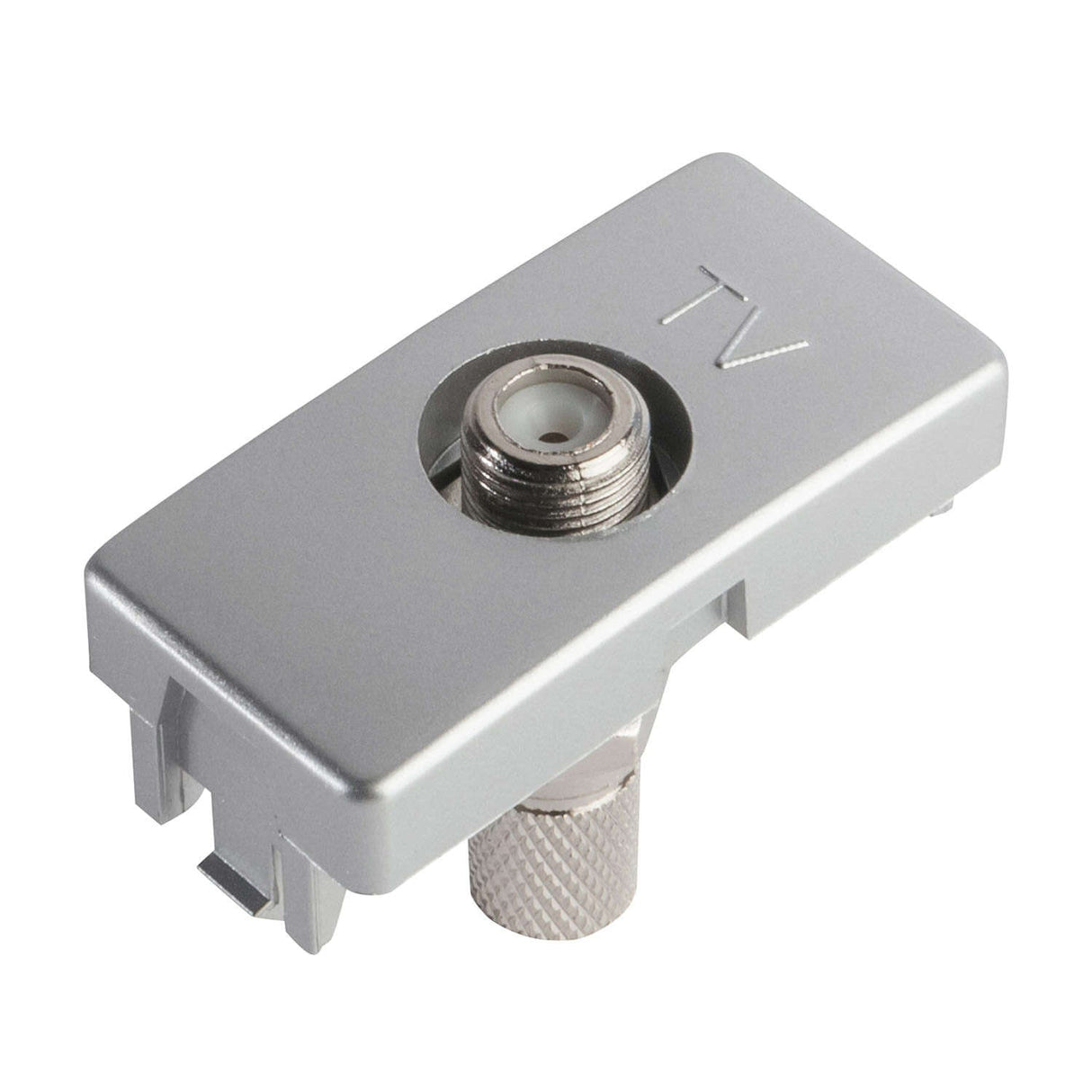 TOMA COAXIAL DE TV ESTEVEZ STATUS TITANIO ***HAE2025***