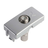 TOMA COAXIAL DE TV ESTEVEZ STATUS TITANIO ***HAE2025***