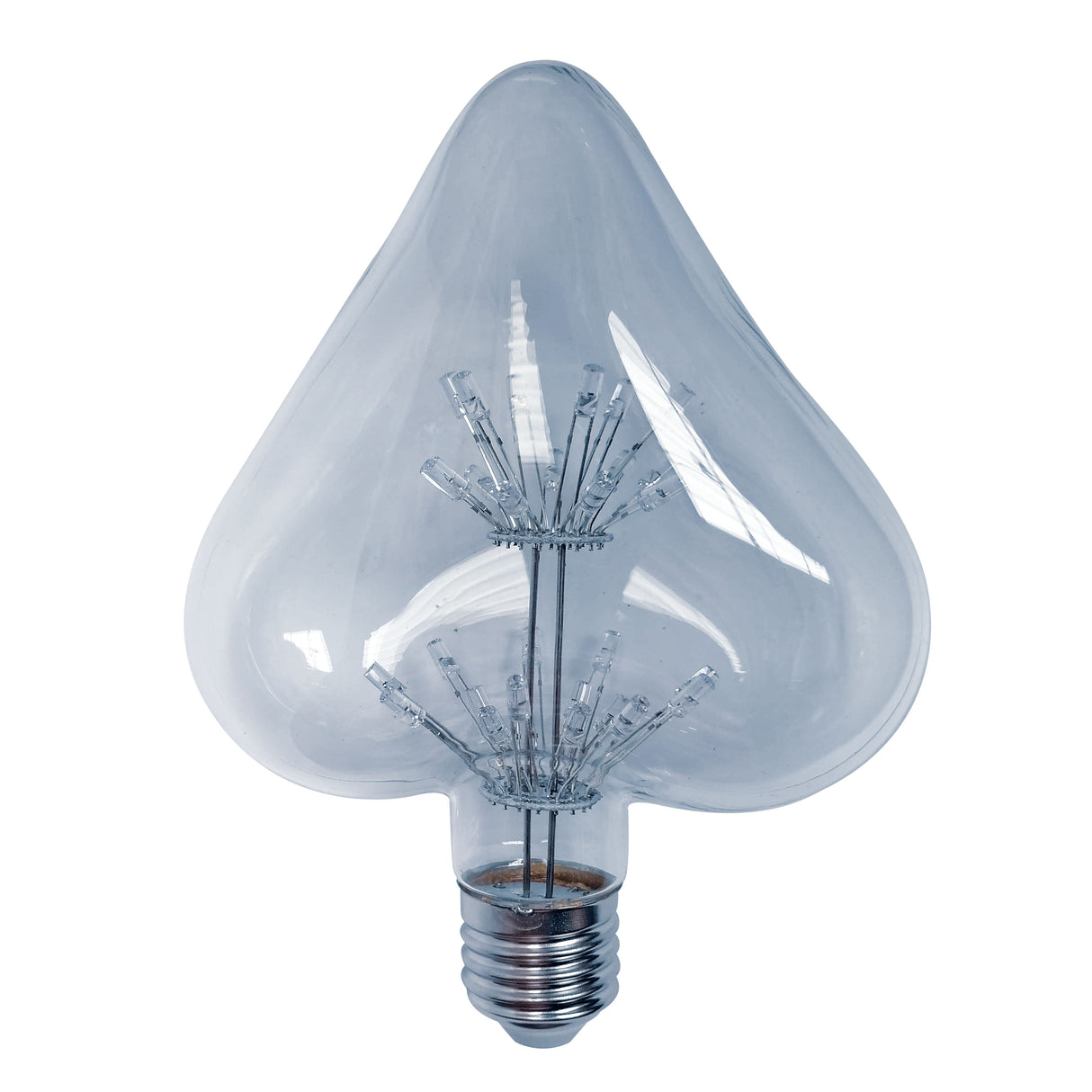 LAMPARA DE LED DE COLORES RGB TIPO PIRAMIDE POTENCIA 2W 252LM E27 85-265V PARA USO DECORATIVO EN INTERIORES CUERPO DE CRISTAL MCA DUBAI