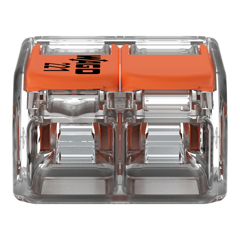 CONECTOR DE EMPALME 2 CONDUCTORES C/PALANCAS DE OPERACION CAL 12 AWG