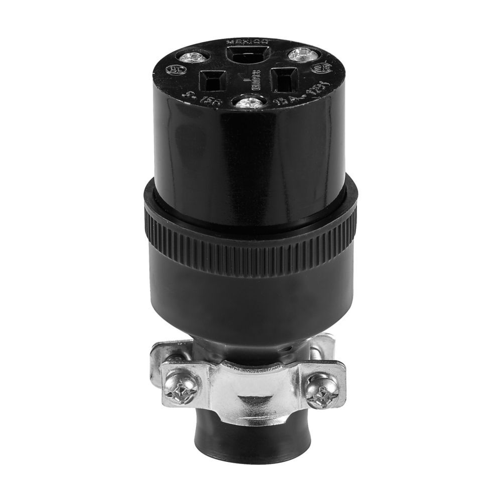 CONECTOR HULE P/CLAVIJA BLINDADA 2F-2H 15A/125V. NEMA 5-15 222-BOX