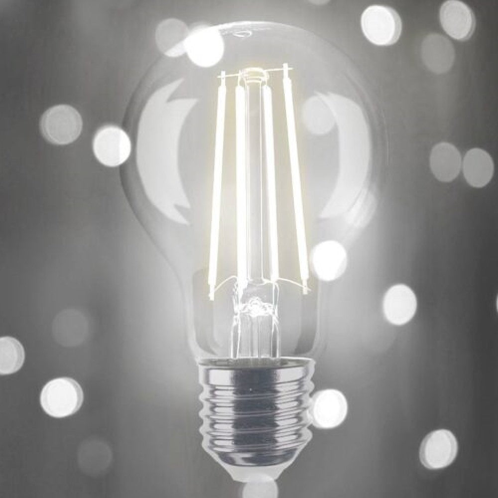 FOCO LED FILAMENTO TIPO BULBO VINTAGE 6W 252LM E27 120V PARA USO DECORATIVO EN INTERIORES CUERPO DE CRISTAL MCA DUBAI