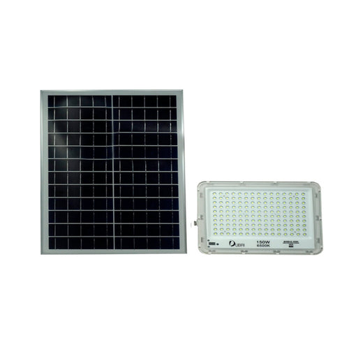 PANEL SOLAR DE REFLECTOR BLANCO 150W 16000LM IP66 6500K PROGRAMABLE  MCA DUBAI