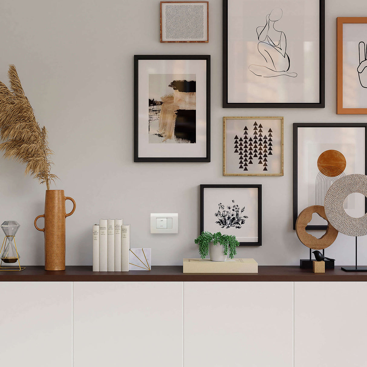 DIMMER ELECTRÓNICO ESTEVEZ STYLO STATUS PULSANTE 2 MÓDULOS BLANCO ALPINO