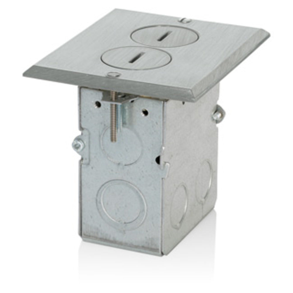 PLACA P/PISO C/CONTACTO DUPLEX 2P-3H 20A/125V. SATIN 25249-TFN LEVITON