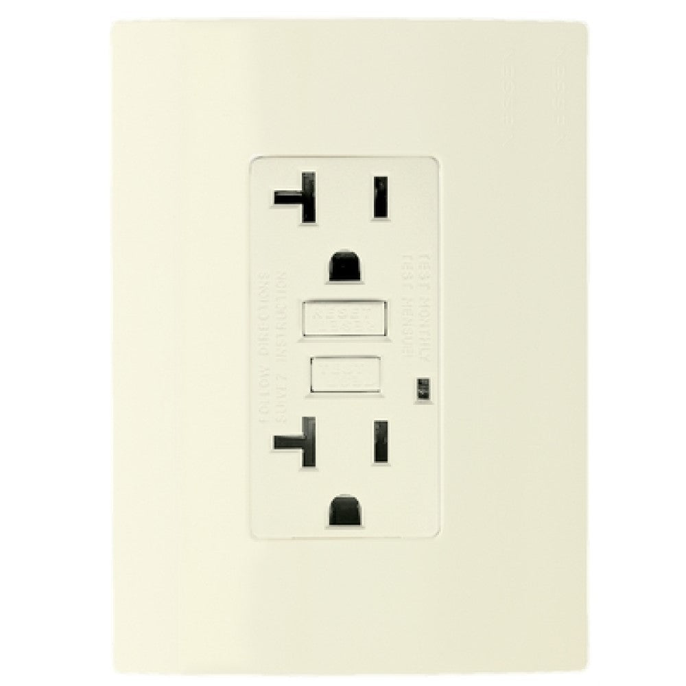 CONTACTO DUPLEX ESTEVEZ STATUS GFCI BLANCO CON PLACA BLANCO MARFIL