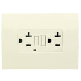 CONTACTO DUPLEX ESTEVEZ STATUS GFCI BLANCO CON PLACA BLANCO MARFIL