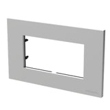 PLACA TERMOESTABLE PLATINO 4 MOD. STATUS METALIZADO NIESSEN ***HAE2025***