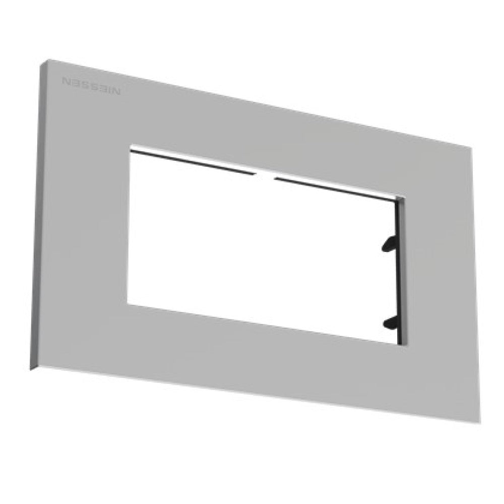 PLACA TERMOESTABLE PLATINO 4 MOD. STATUS METALIZADO NIESSEN ***HAE2025***
