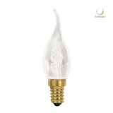 FOCO INCANDESCENTE TECNOLITE TIPO VELA ATENUABLE 25W LUZ SUAVE CÁLIDA BASE E12 ***TECNOLITE HAE***