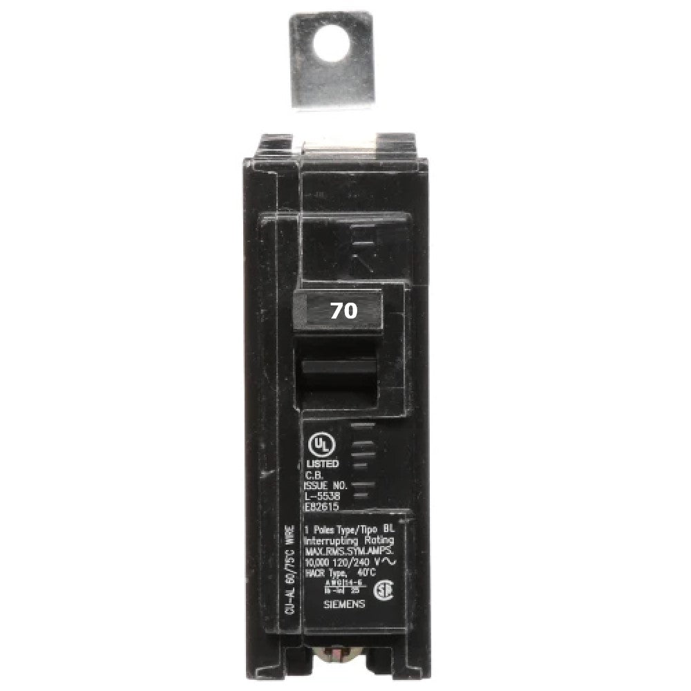 INTERRUPTOR BL 1X70A. 220V. B170 A7B10000000978 SIEMENS