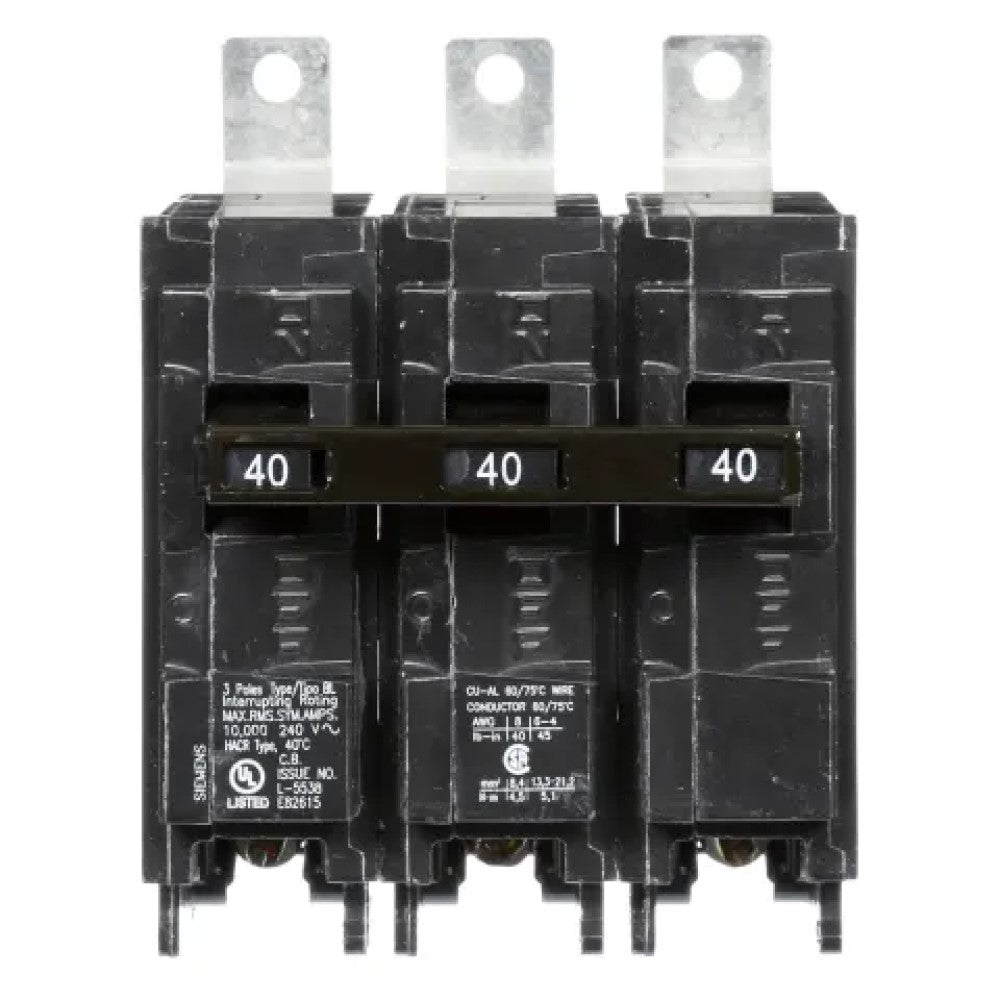 INTERRUPTOR BL 3X40A. 220V. B340 SIEMENS