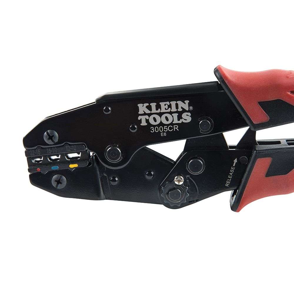 PINZA PONCHADORA CAL. 10-22AWG PARA TERMINALES CON AISLAMIENTO KLEIN TOOLS