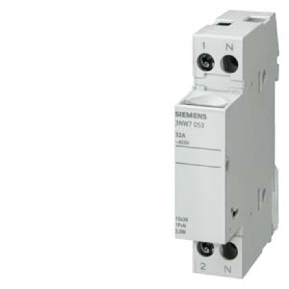 BASE MONTAJE P/FUSIBLE CILINDRICO 1 POLO 32A/500V. TAM. 10X38MM. 3NW7013