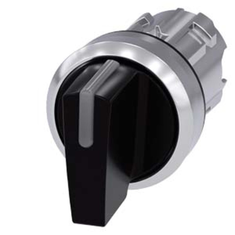 SELECTOR ILUMINABLE 3 POSICIONES COLOR NEGRO 22MM SIEMENS