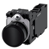 BOTON PULSADOR NEGRO 1NA+1NC 3SB32010AA11