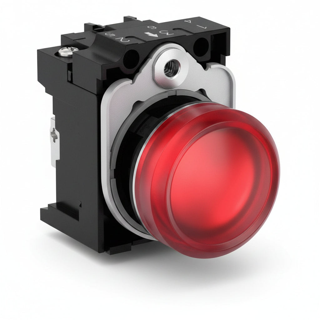 LAMPARA SEÑALIZACION ROJA 110/120VCA CON LED 3SB36486BA20