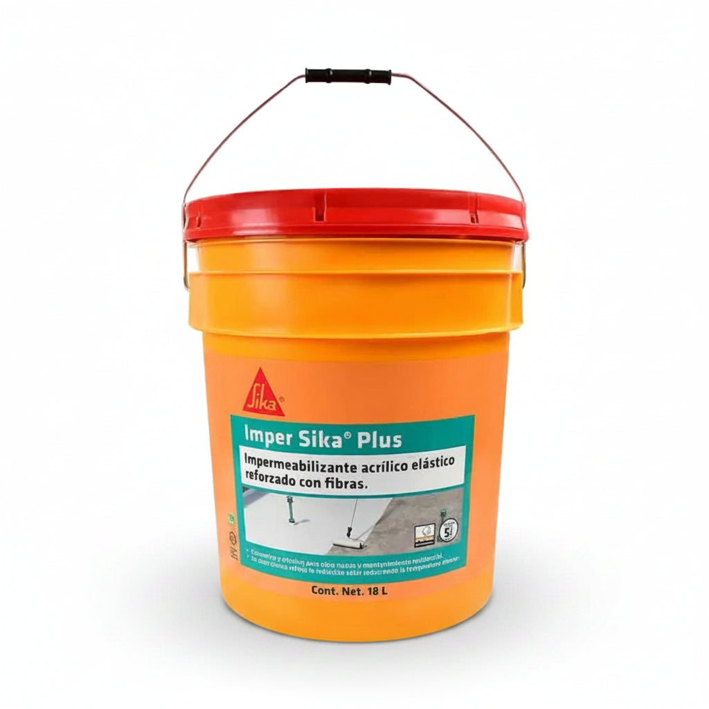 IMPERSIKA PLUS BLANCO FIBRATADO 5 AÑOS CUBETA 18 LITROS *** OFRECER 002623-6 ***