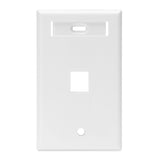 PLACA LEVITON QUICKPORT 1 MÓDULO BLANCO