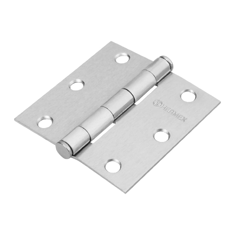 BISAGRAS CUADRADAS, ACERO CROMO MATE, CABEZA PLANA MARCA TRUPER *** OFRECER LBC30NS ***