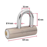 CANDADO MAXIMA SEGURIDAD 43365 HERMEX