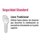 CERRADURA PARA MUEBLE MODELO 20 LATON MCA TRUPER HERMEX