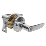 CERRADURA MANIJA CILINDRO LATON CROMO MATE BAÑO MCA TRUPER HERMEX