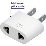 ADAPTADOR BARRA PARA CLAVIJA TIPO EUROPEO 15A/127V. BLANCO AD-RP 46245 TRUPER