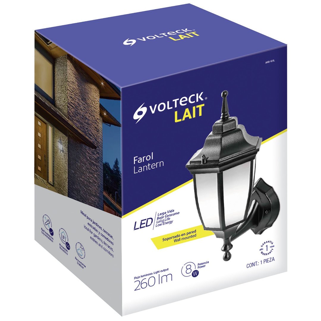 ARBOTANTE LED FAROL SOPORTADO 8W/120V. 3000K LUZ CALIDA ARB-101L 46341 TRUPER ***HAE2025***