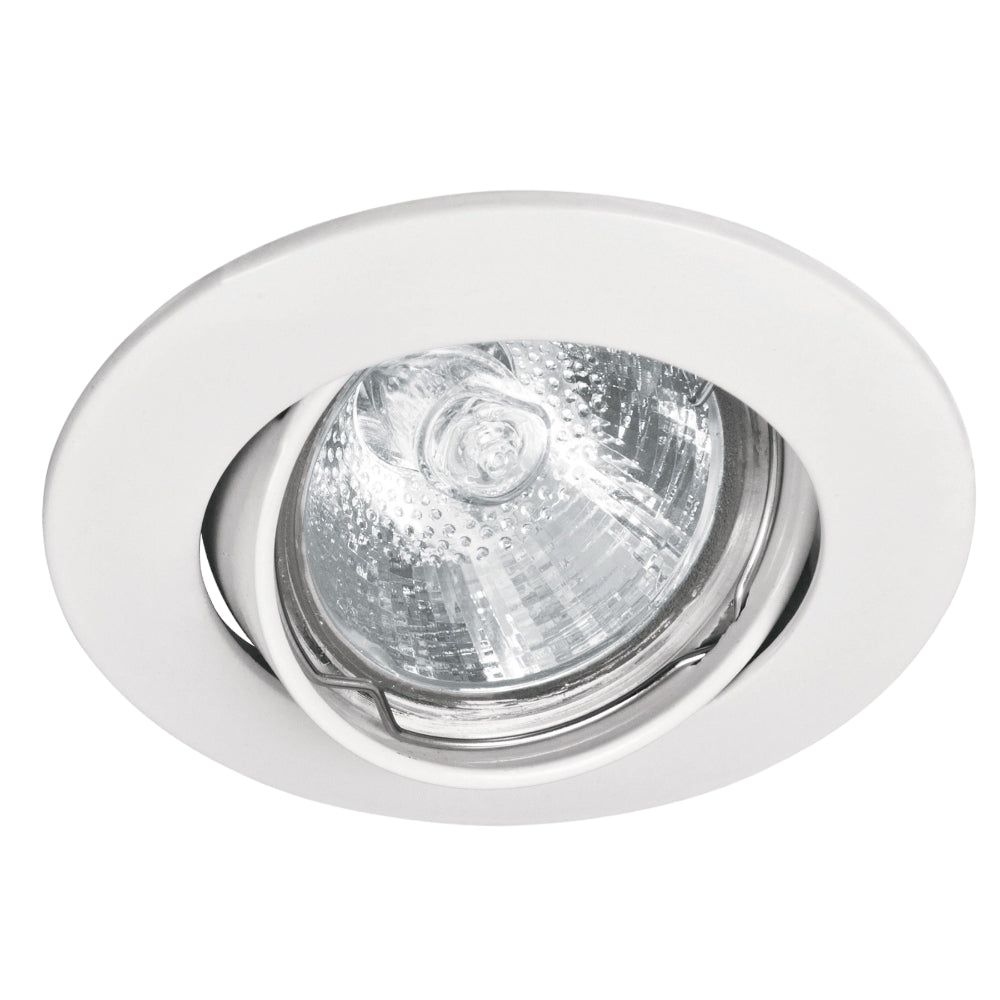 LUMINARIO REDONDO EMPOTRABLE DIRIGIBLE 50W. BLANCO LED O HALOGENO EMP-103S 46615 TRUPER *** OFRECER YD330/B ***