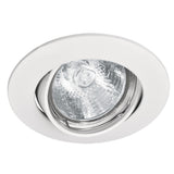 LUMINARIO REDONDO EMPOTRABLE DIRIGIBLE 50W. BLANCO LED O HALOGENO EMP-103S 46615 TRUPER *** OFRECER YD-330/B ***