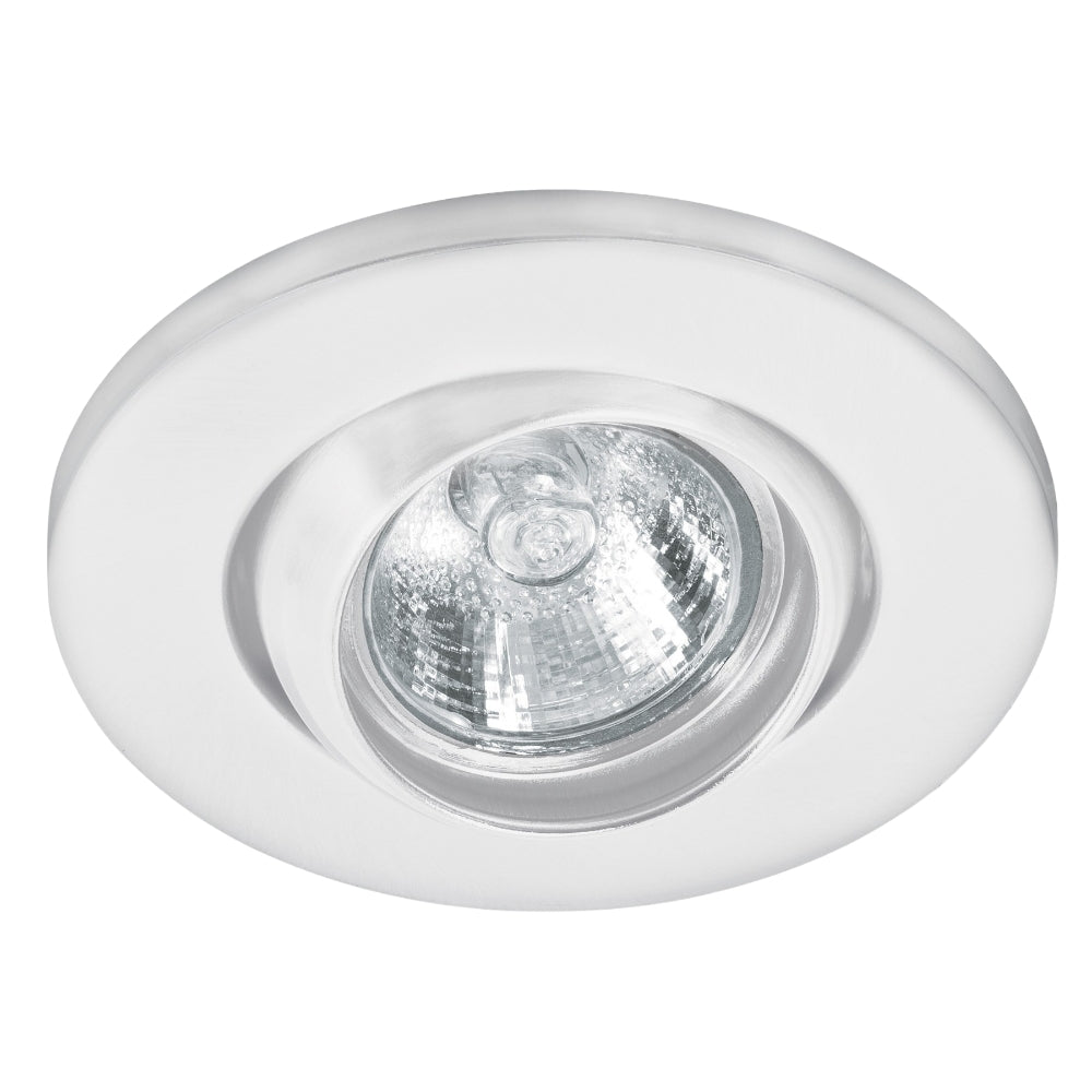 LUMINARIO REDONDO EMPOTRADO 50W. BLANCO LED O HALOGENO EMP-106S 46623 TRUPER *** OFRECER YD-345/B ***
