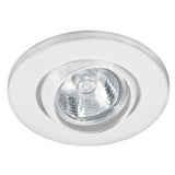 LUMINARIO REDONDO EMPOTRADO 50W. BLANCO LED O HALOGENO EMP-106S 46623 TRUPER *** OFRECER YD-345/B ***