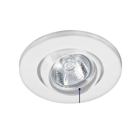 LUMINARIO REDONDO EMPOTRADO 50W. BLANCO LED O HALOGENO EMP-106S 46623 TRUPER *** OFRECER YD-345/B ***