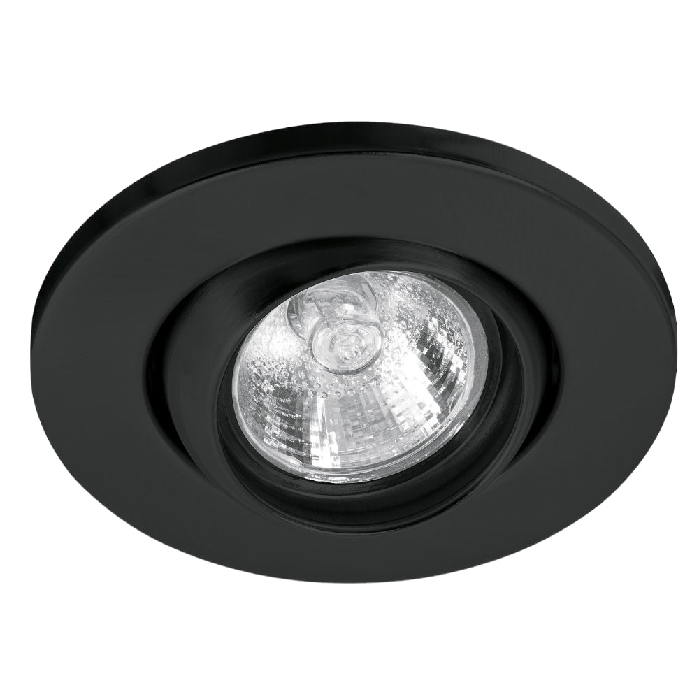LUMINARIO REDONDO EMPOTRADO 50W. NEGRO LED O HALOGENO EMP-107S 46624 TRUPER *** OFRECER YD-345/N ***