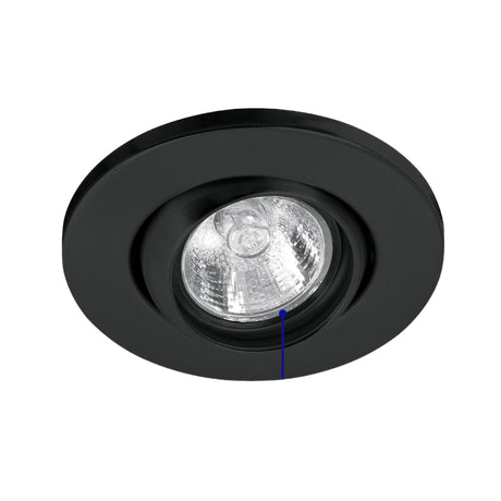 LUMINARIO REDONDO EMPOTRADO 50W. NEGRO LED O HALOGENO EMP-107S 46624 TRUPER *** OFRECER YD-345/N ***