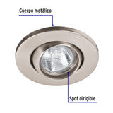 LUMINARIO REDONDO EMPOTRADO 50W. SATIN LED O HALOGENO EMP-108S 46625 TRUPER