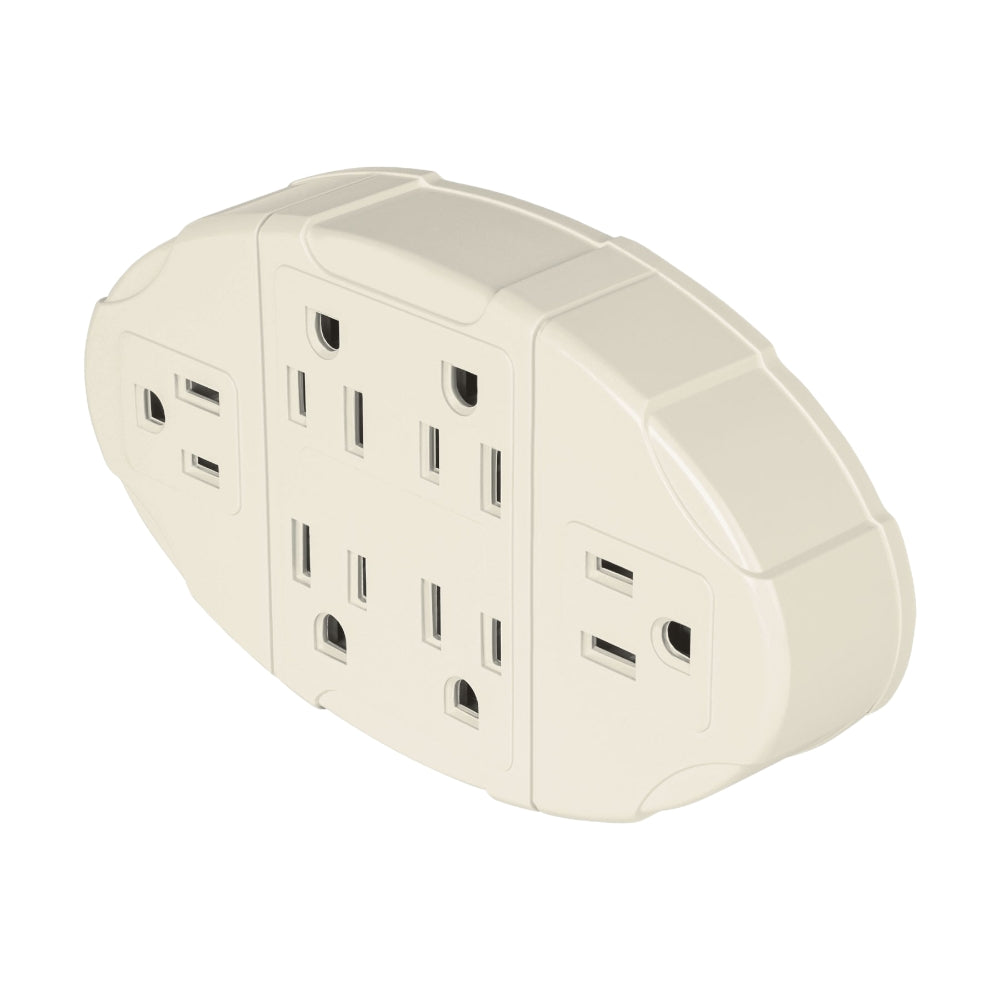 MULTICONTACTO PARED 2P+T 6 ENTRADAS OVALADO 15A MUL-610 46806 TRUPER