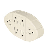 MULTICONTACTO PARED 2P+T 6 ENTRADAS OVALADO 15A MUL-610 46806 TRUPER