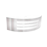 ARBOTANTE 1 LUZ CRISTAL 60W. ACERO INOXIDABLE DEVON  ***ADIR***
