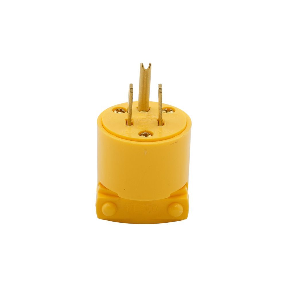 CLAVIJA VINIL AMARILLO 2F-3H+T 15A/125V. 4867-BOX *** OFRECER LEV719 ***