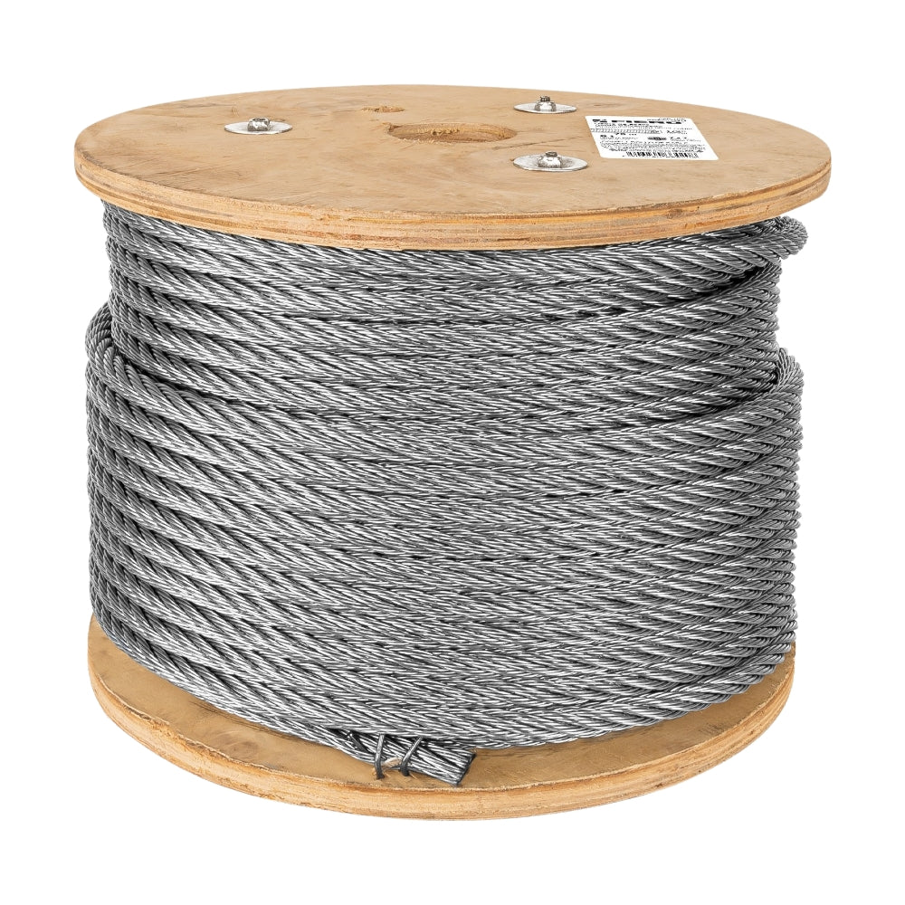 Cables Rigidos Metro de cable rígido 1/2 de acero 7x7 hilos 75 m fiero marca Truper ...