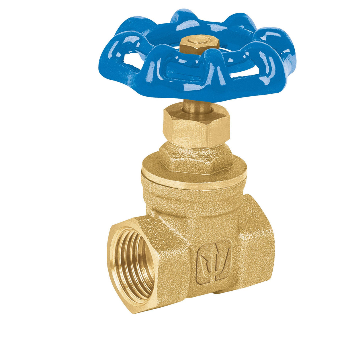 VALVULA DE COMPUERTA DE LATON ROSCABLE DE 1/2" MCA TRUPER CONSTRUCCION