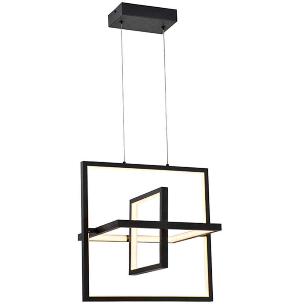 LUMINARIA LED COLGANTE ABATIBLE 50 CM NEGRO 45 W VERSA