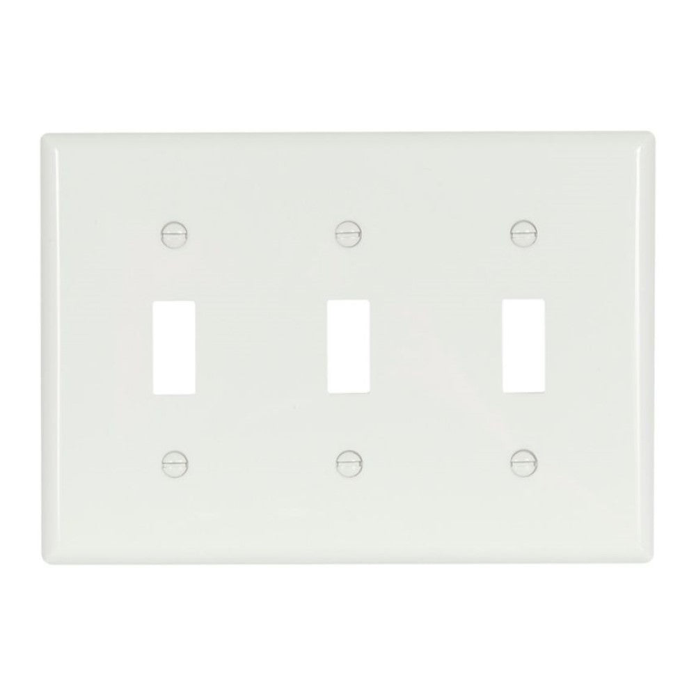 PLACA 3 MOD. BLANCO P/INT. PALANCA PARED NYLON 5141W-BOX
