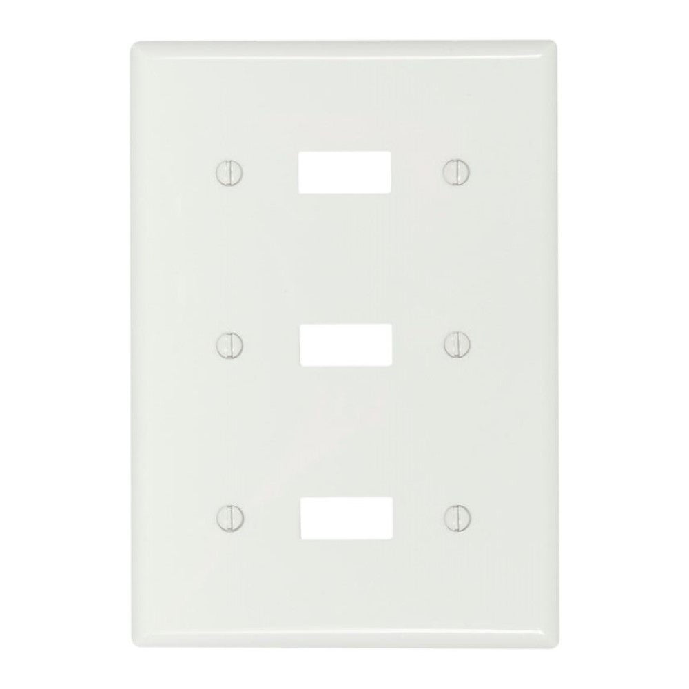 PLACA 3 MOD. BLANCO P/INT. PALANCA PARED NYLON 5141W-BOX