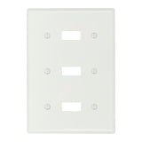 PLACA 3 MOD. BLANCO P/INT. PALANCA PARED NYLON 5141W-BOX