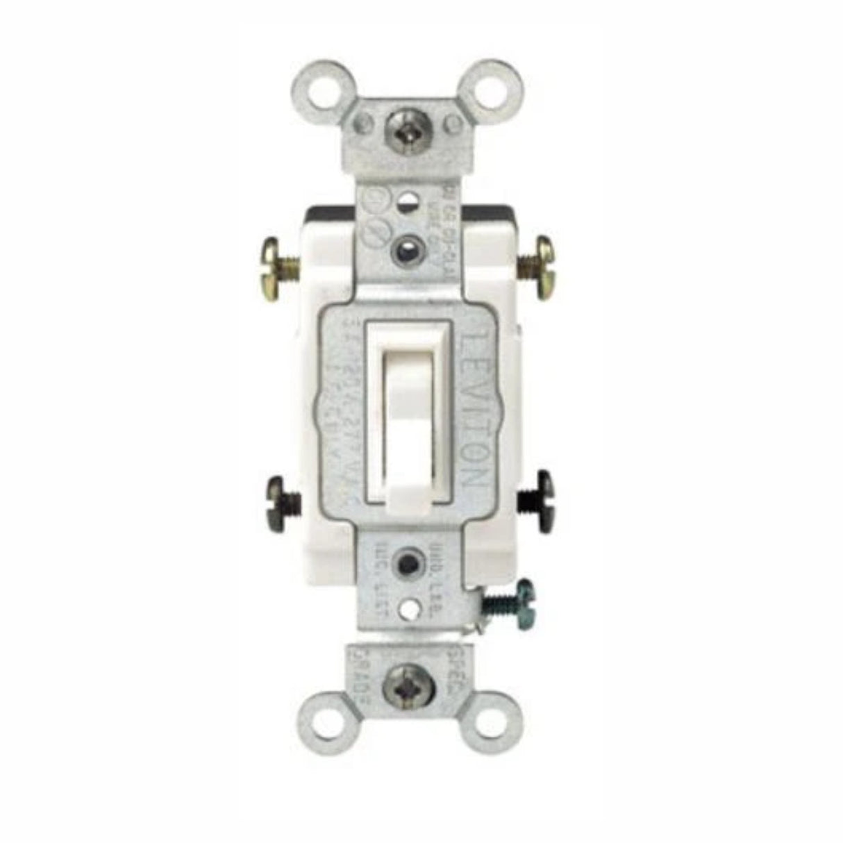 APAGADOR PALANCA DUPLEX 4V. 15A/125V. BLANCO 54504-02W LEVITON